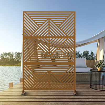 6 ft. H x 4 ft. W Metal Privacy Screen by MAYEERTY