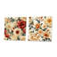 Sainz - Ensemble de 2 carrés de salon muraux floraux en métal-102680650
