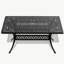 7-Piece All-Weather Cast Aluminum Dining Set, Include 6 Swivel Chairs and Rectangular Table With Black Frame (same sku:W1710S00316)