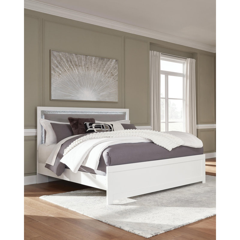Walisha King Upholstered Panel Bed