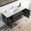 Ensemble de meuble-lavabo mural simple 48 po avec lavabo-49240145
