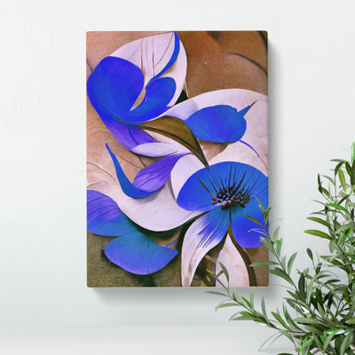 Stunning Abstract Floral No.1 - Wrapped Canvas