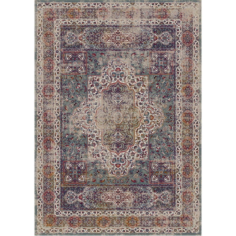 Tapis de zone beige oriental fait main à tissage plat Elevate, Rectangle 5 pi x 7 pi