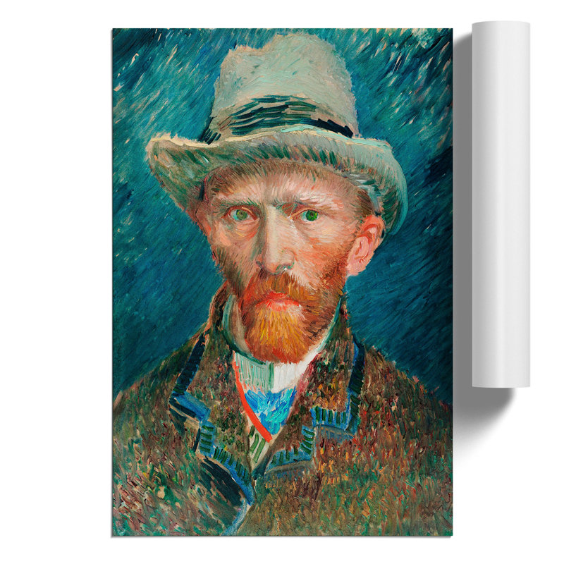 Self Portrait by Vincent van Gogh - Frameless Print, 42cm H x 30cm W x 0.1cm D