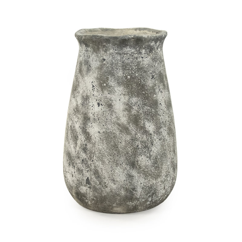 Aveline Distressed Grey Vase