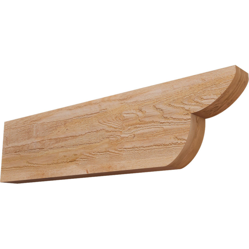 Queue de chevron Crestline, Cèdre rouge de l'Ouest, 12" H x 48" W x 4" D