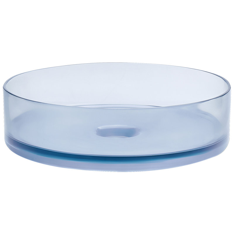 Ivy Bronx Caue 36mm L x 36mm W Solid Surface Circular Sink, Blue
