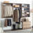 Devi Oak Wood Closet System-917642663