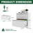 2 Drawer Lateral File Cabinet With Lock, Metal Lateral Filing Cabinet For Home Office, Steel Wide Horizontal Filing Cabinets For Letter/Legal/A4/F4 Hanging Files (White)-1920642490