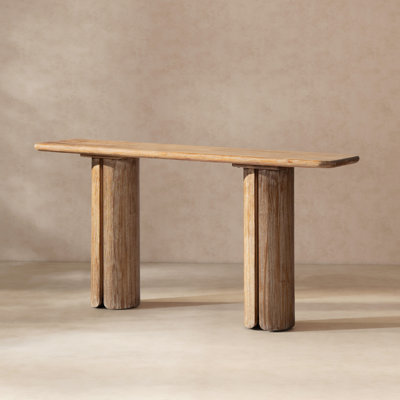 Flickinger 72" Reclaimed Pine Split-Pillar Console Table