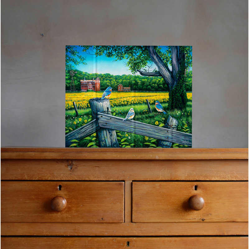 Décoration murale valley tournesol, H 9 po x l 12 po x P 1 po