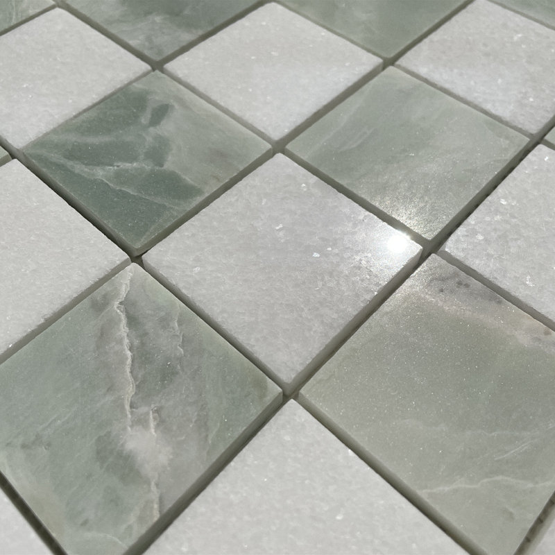 12" x 12" Marble Mosaic Sheet Subway Wall & Floor Tile