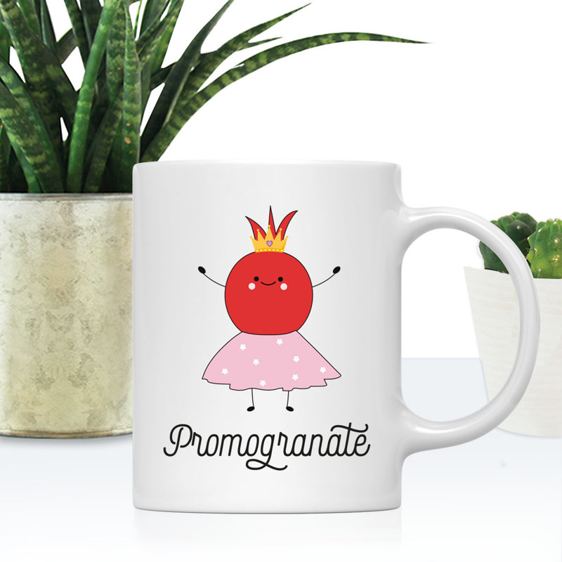 Ceramic Coffee Mug, Pomogranate