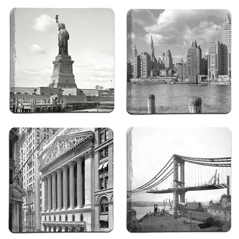 Sous-verre historique en pierre de New York