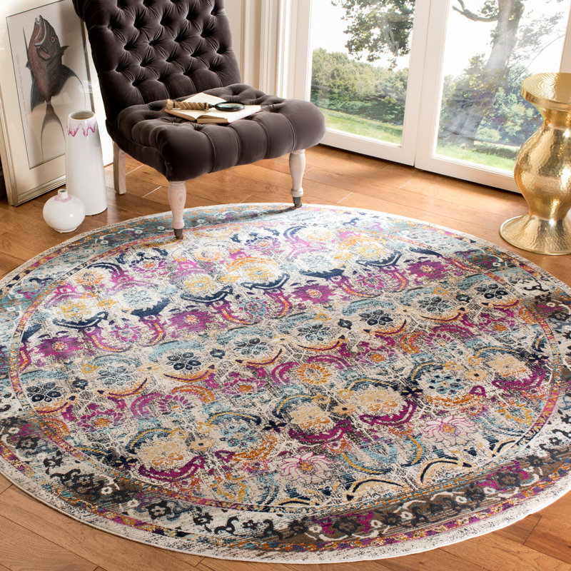 Wayne Performance Oriental Rug, Round 6'7"