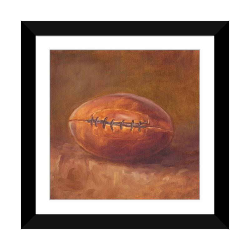 «Rustic Sports IV», reproduction d'art sur toile, H 24 po x l 24 po x P 1 po, Papier avec cadre noir, Blanc