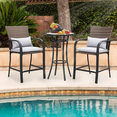 Wylda Counter Stool with Metal Frame