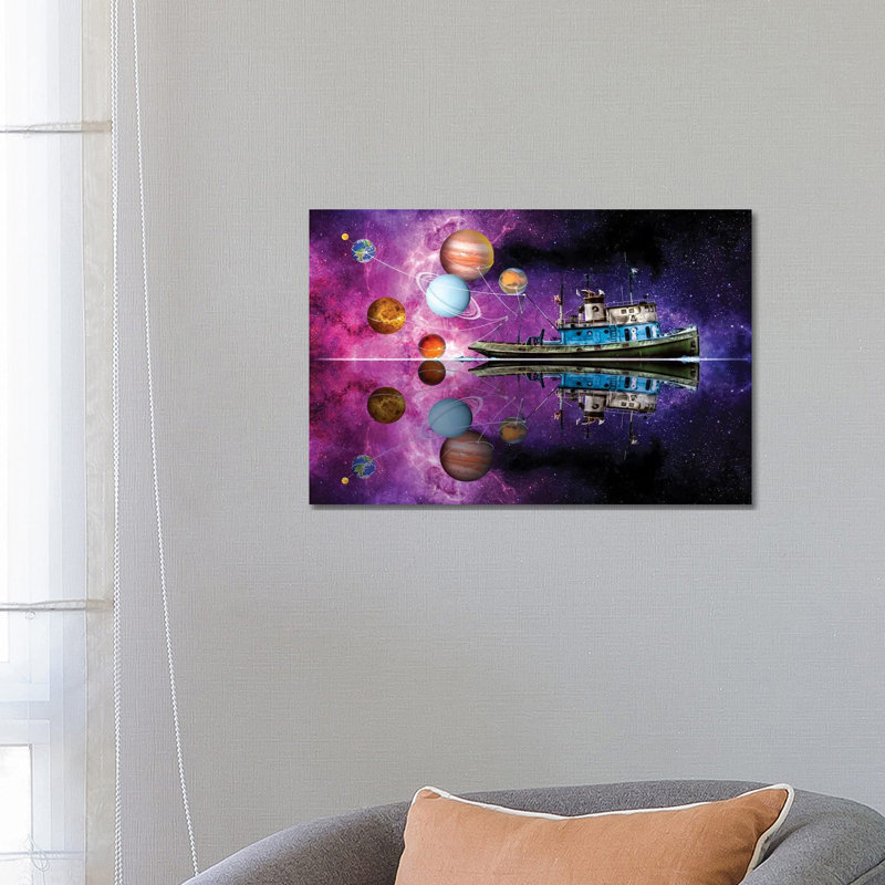 Planetary Pull by David Loblaw - Wrapped Canvas Painting, 66.04 cm H x 45.72 cm W x 3.175 cm D