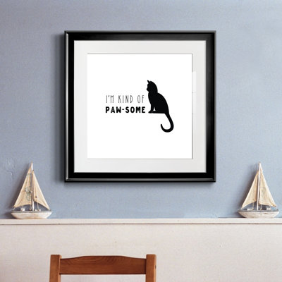 «Pawsome Cat», reproduction de cadre photo sur papier