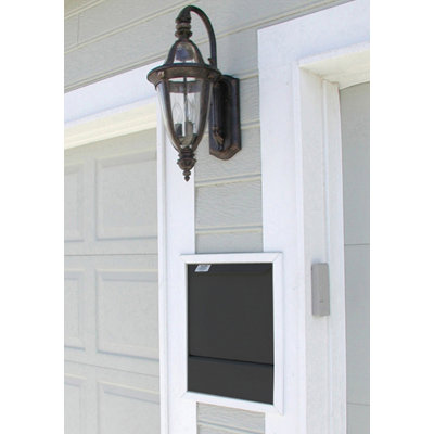Steel Wall Mounted Mailbox with Newspaper Compartment