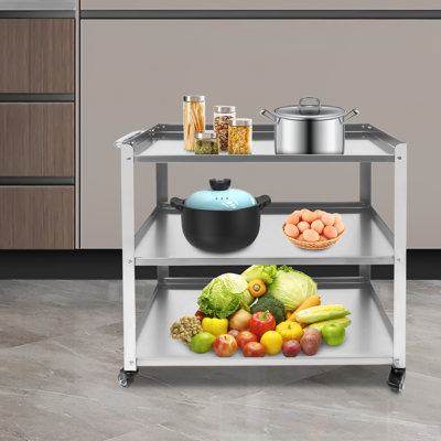 29.1'' H x 29.2'' W Utility Cart with Wheels