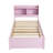 Twin Bed with Trundle and Bookcase Headboard-2052016344