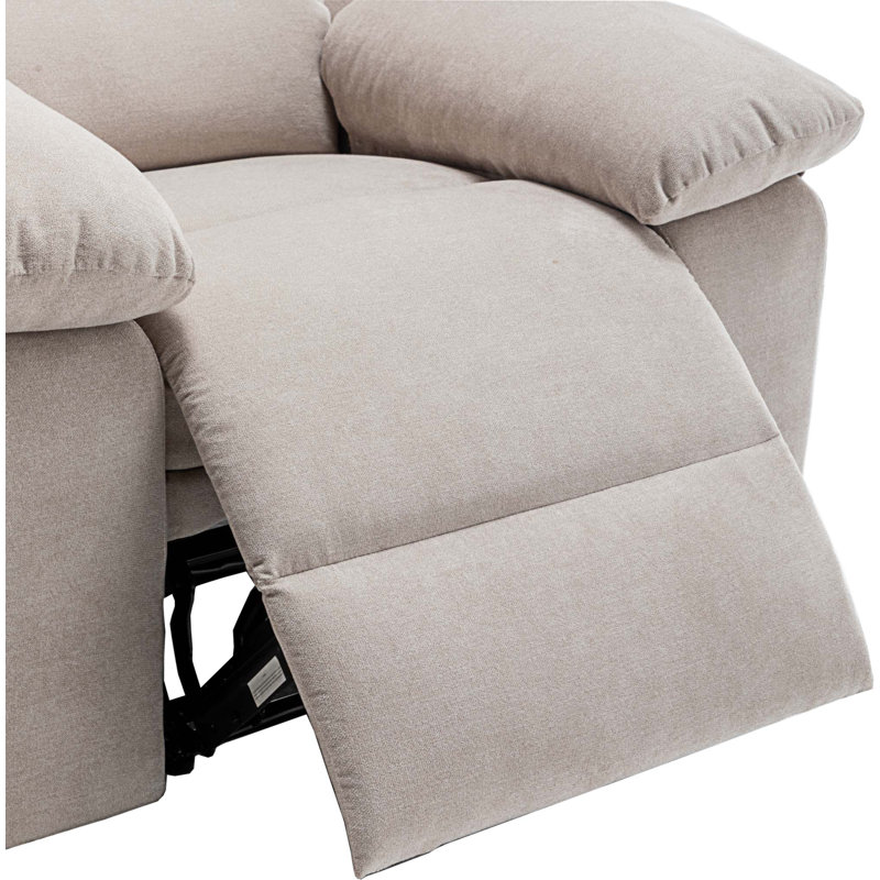 Fauteuil de massage chauffant, Velours beige
