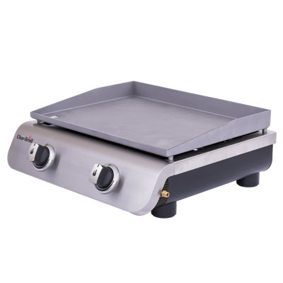 Plaque de cuisson portative au gaz à 2 brûleurs avec plateau Charradil