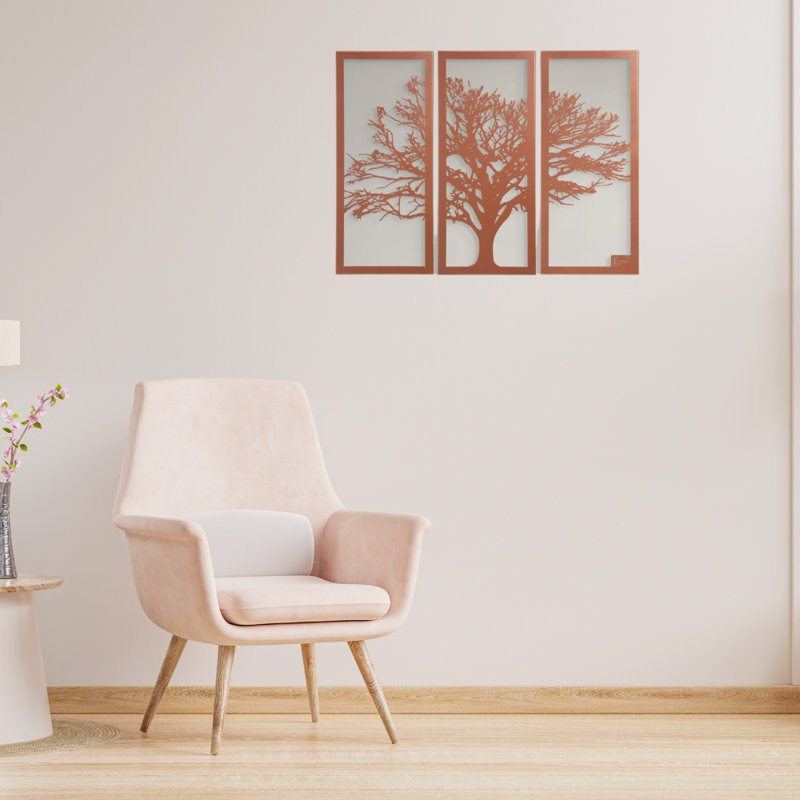 Wall Decor on Metal, Copper