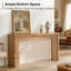 Console avec rangement Farmhouse, table de canapé étroite pour canapé derrière, support de couloir d'entrée pour le salon et l'entrée, finition brun clair