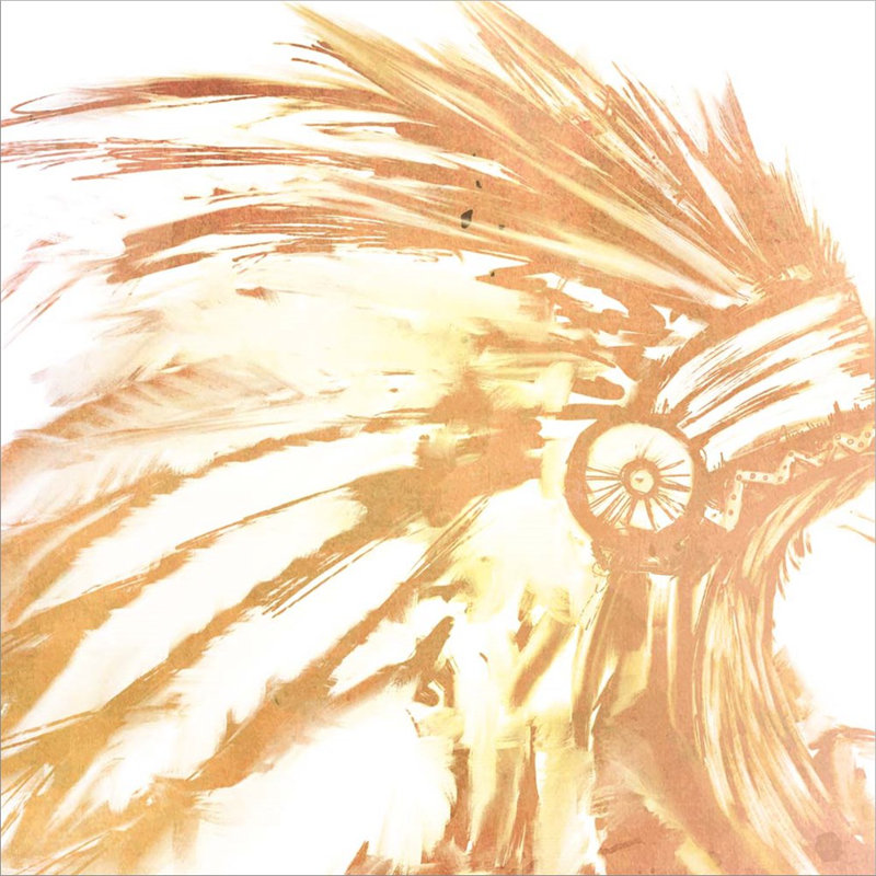 Tribal par Kimberly Allen, peinture sur toile sans cadre