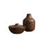Vase ESTRUSCAN - aspect marbre - Moka