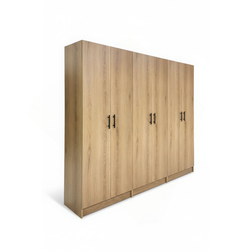 Modex Multi-Purpose Utility Storage Cabinet (3-Piece Set), Oak
