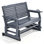 Fauteuil oscillant à deux places en bois massif