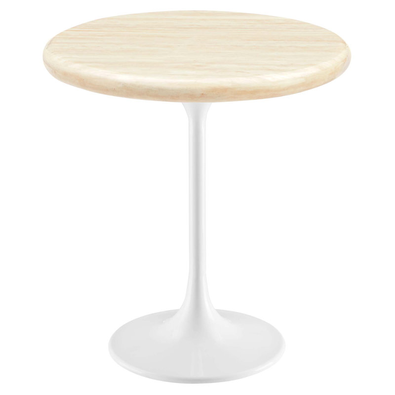 Table de bout à piédestal Modway Lippa, Blanc