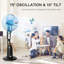 Misting Amesha 120Cm Oscillating Standing Fan