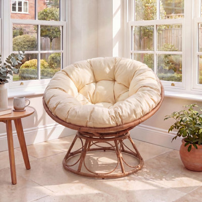 Upholstered Swivel Accent Chair
