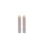 2 Pc  Sm Champagne Taper Flameless Candle-204899331