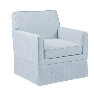 Blue Upholstered Armchair With Slipcover, Classic Design For Any Room, Solid Wood Legs, Plywood Frame, Sinuous Spring Cushion, High Foam, Removable Seat, Effortless Assembly Slipcover Accent Chair,