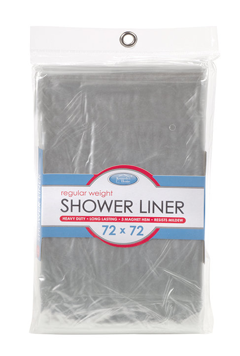 Canaan Cotton Shower Curtain with Liner Included, Gray