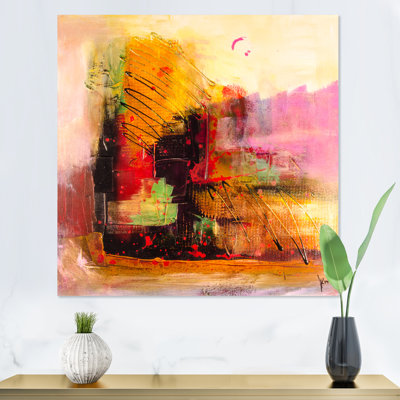 Modern Energetic Color Dance - Impression moderne sur bois