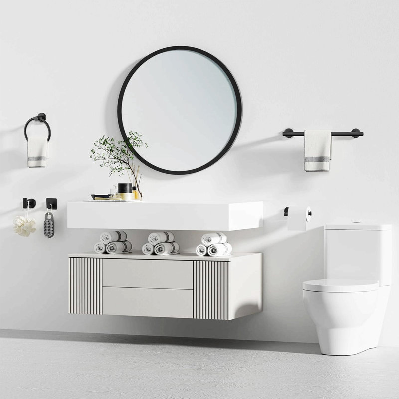 Bathroom Hardware Accessories Set Towel Bar Set Wall Mounted