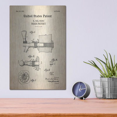 «Beer Faucet Blueprint Brevet Parchment» par Patents