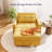 3-in-1 Convertible Accent Chair , Pull-Out Upholstered Sleeper Sofa Bed with Accent Pillow-1955022411