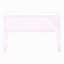 Bureau d'ordinateur, bureau personnel, ordinateur portable, tiroirs de rangement, L 48 po, travail, stratifié blanc brillant, contemporain, moderne