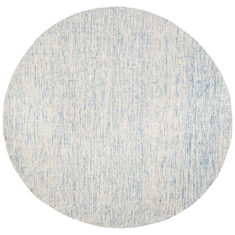 Hand Tufted Wool Rug, Round 4'