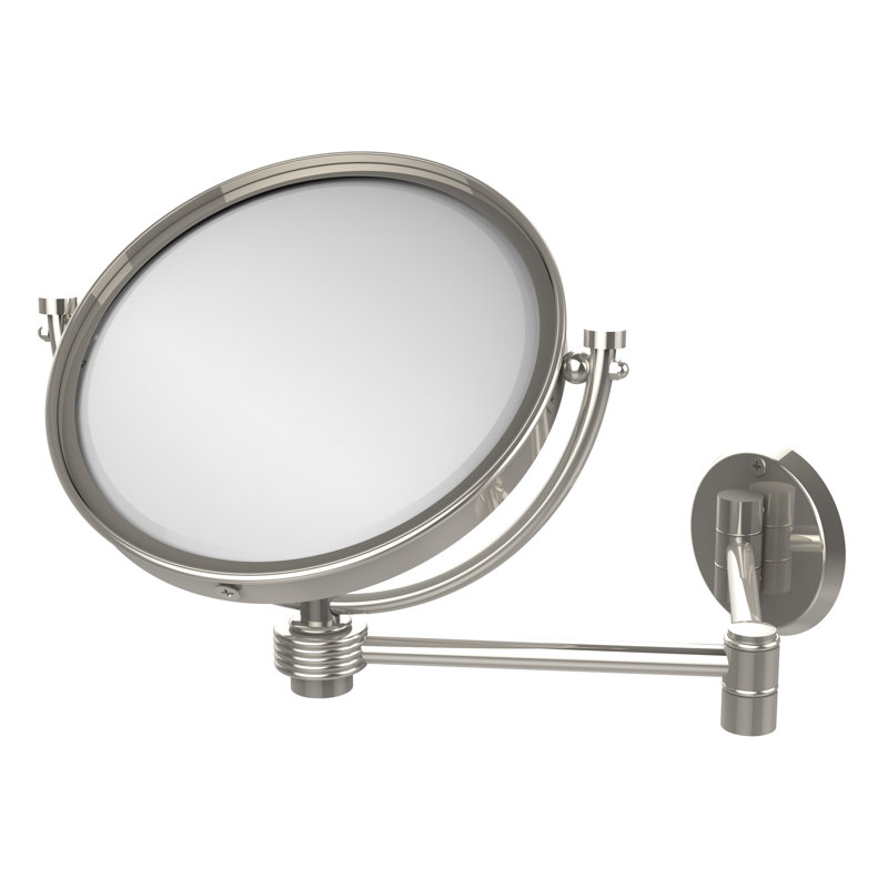 Metal Wall Mirror, Polished Nickel