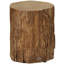 Tabouret d'arbre en béton, table d'appoint décorative avec plateau rond, pour une utilisation intérieure et extérieure, finition naturelle, polyvalente, peut supporter jusqu'à 198 lb de table, et pour l'extérieur, capacité