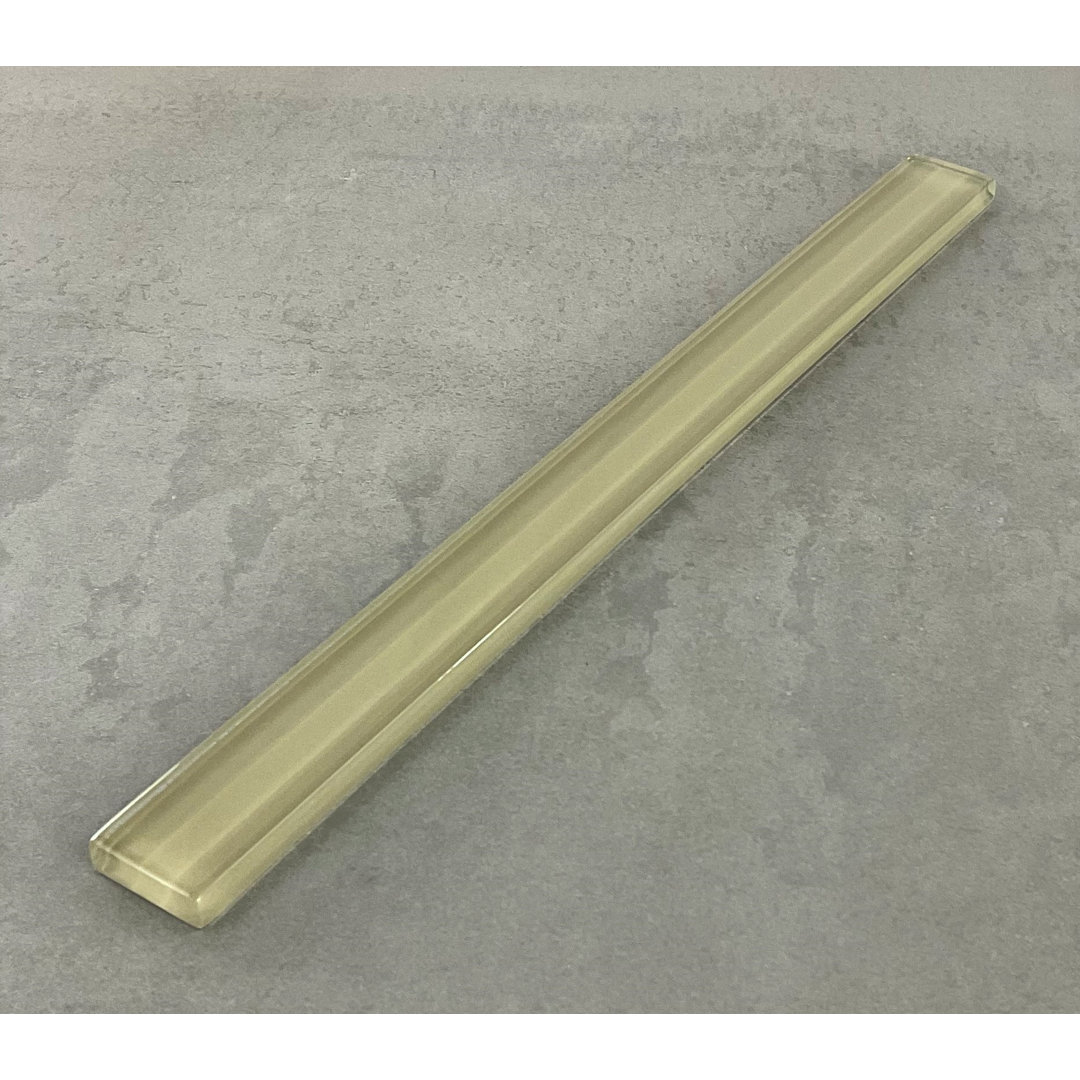 11.75'' L x 1'' W Glass Tile Trim (Set of 12) ES Stone 