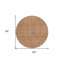Tapis rond 8 po Terra Cotta